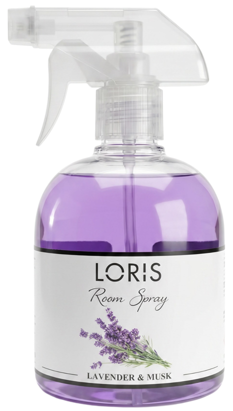 اسپری خوشبو کننده هوا لوریس Loris رایحه لوندر و مشک Lavander & musk
