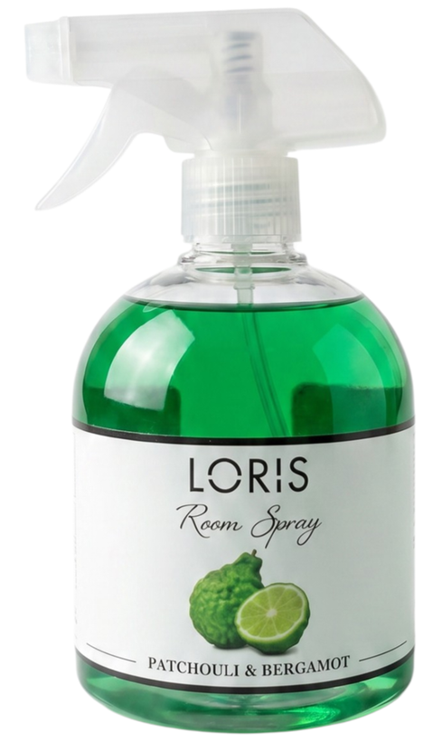 اسپری خوشبو کننده هوا لوریس Loris رایحه پاچولی و برگاموت Patchouli & Bergamot