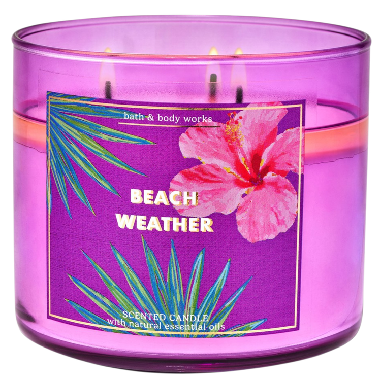 شمع معطر بث اند بادی ورکز Bath And Body Works رایحه هوای ساحل Beach Weather