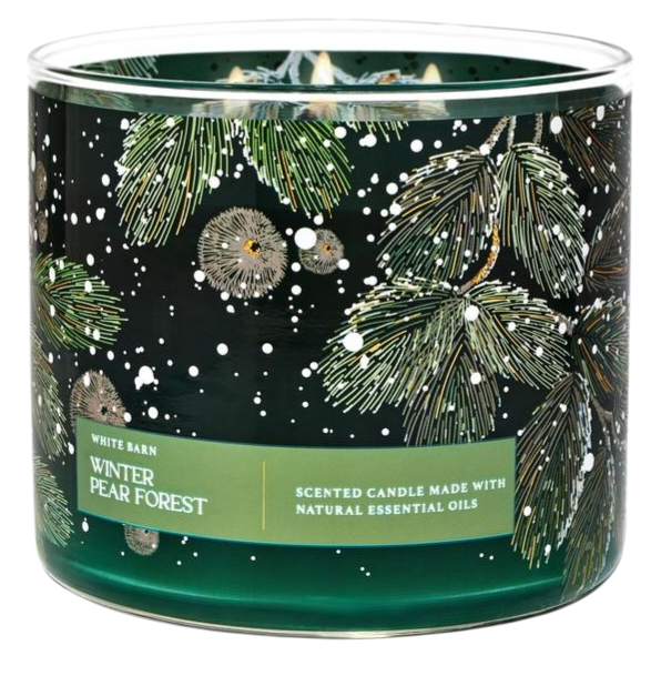 شمع معطر بث اند بادی ورکز Bath And Body Works رایحه جنگل گلابی زمستانی Winter Pear Forest