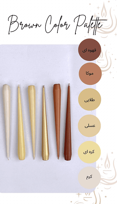 شمع قلمی بدون اشک و دود 25 سانت
