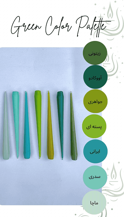 شمع قلمی بدون اشک و دود 35 سانت