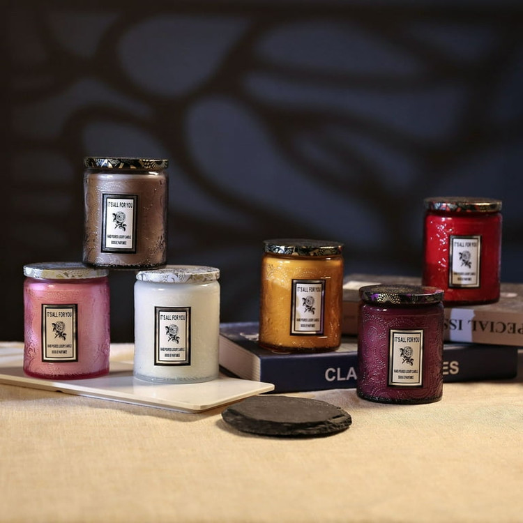 شمع معطر دست ساز وارداتی رایحه رز و چوب صندل Rose & Sandalwood