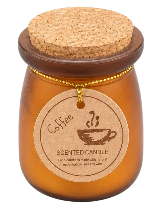 شمع معطر دست ساز وارداتی سایز کوچک رایحه قهوه Coffee