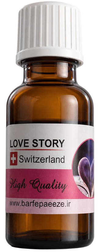 اسانس خوشبو کننده هوا مایع محلول در آب مناسب دستگاه برقی و اسانس سوز رایحه لاو استوری Love Story