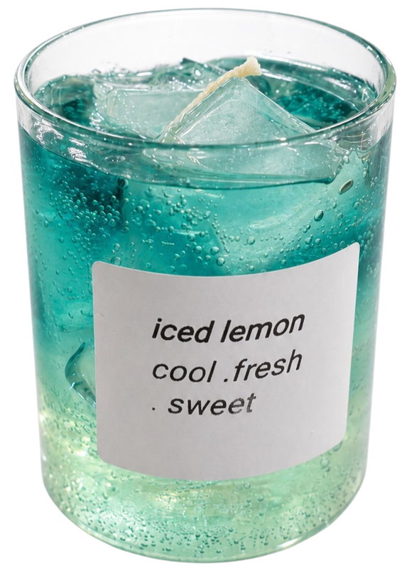 شمع معطر ژله ای مدل موکتل لیمو Lemon mocktail