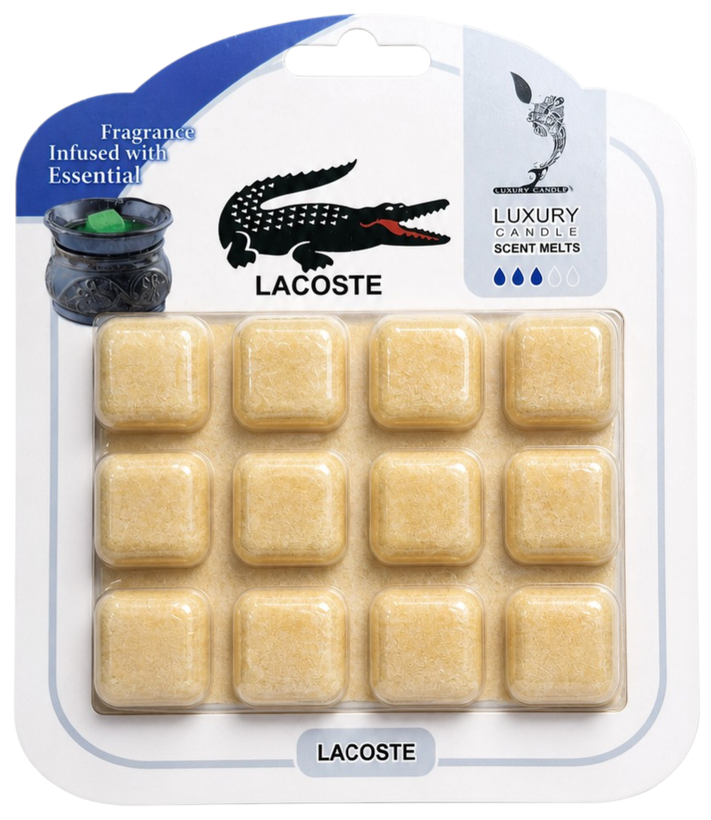 اسانس خوشبو کننده هوا جامد برند Luxury Candle مناسب اسانس سوز رایحه Lacoste