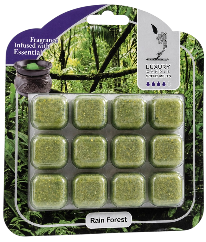 اسانس خوشبو کننده هوا جامد برند Luxury Candle مناسب اسانس سوز رایحه جنگل سبز Rain Forest