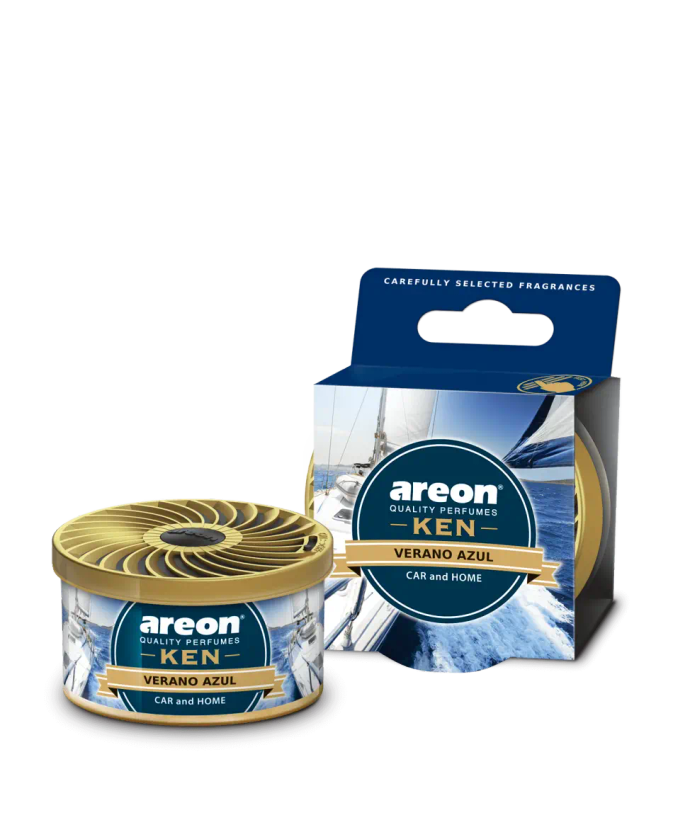 خوشبو کننده خودرو آرئون AREON مدل KEN رایحه ورانو آزول VERANO AZUL
