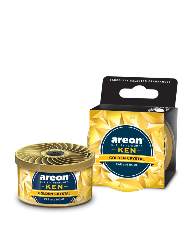 خوشبو کننده خودرو آرئون AREON مدل KEN رایحه کریستال طلایی GOLDEN CRYSTAL