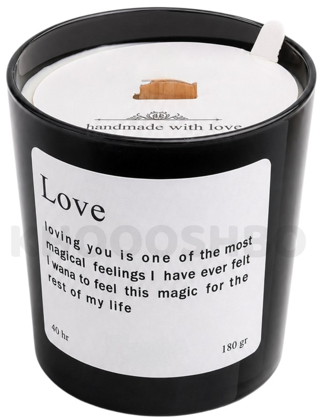 شمع معطر دست ساز رایحه ادکلنی مدل Love