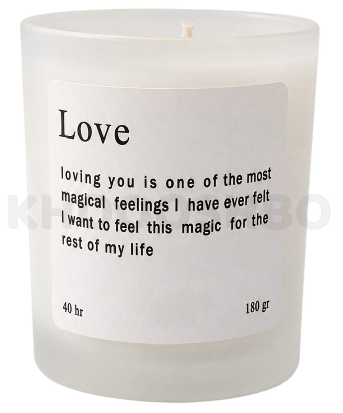 شمع معطر دست ساز رایحه ادکلنی مدل Love