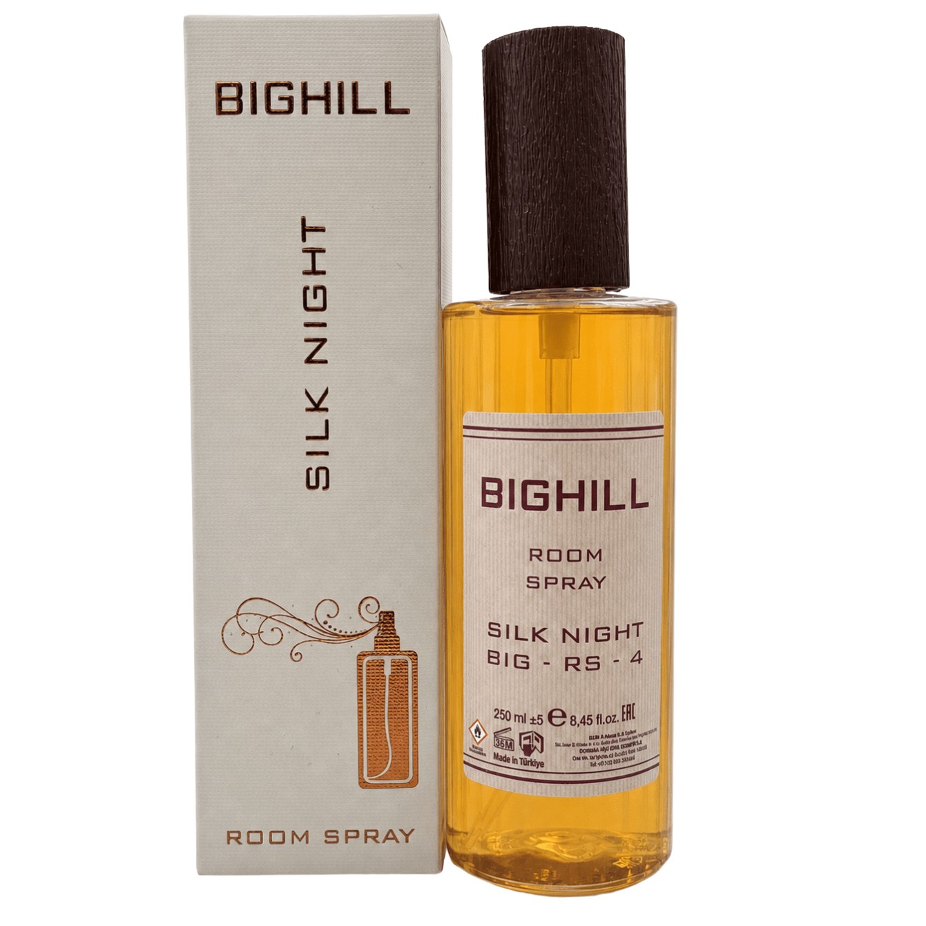 اسپری خوشبو کننده هوا بیگهیل BIGHILL کد big-rs-4  رایحه Silk Night