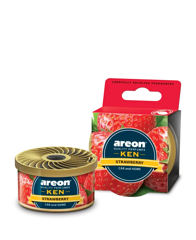خوشبو کننده خودرو آرئون AREON مدل KEN رایحه توت فرنگی Strawberry