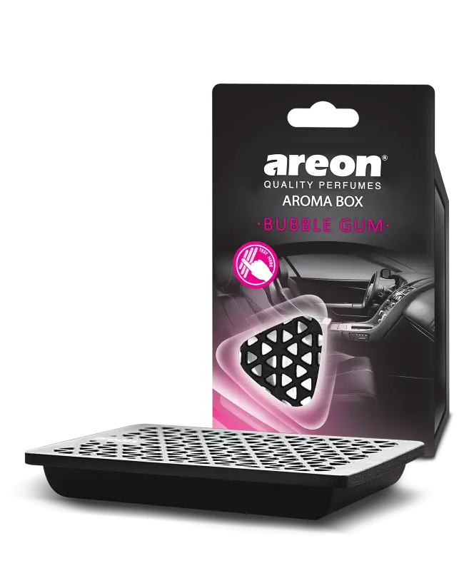 خوشبو کننده خودرو آرئون AREON مدل AROMA BOX رایحه آدامس Bubble Gum