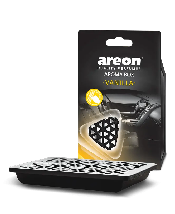 خوشبو کننده خودرو آرئون AREON مدل AROMA BOX رایحه وانیل Vanilla