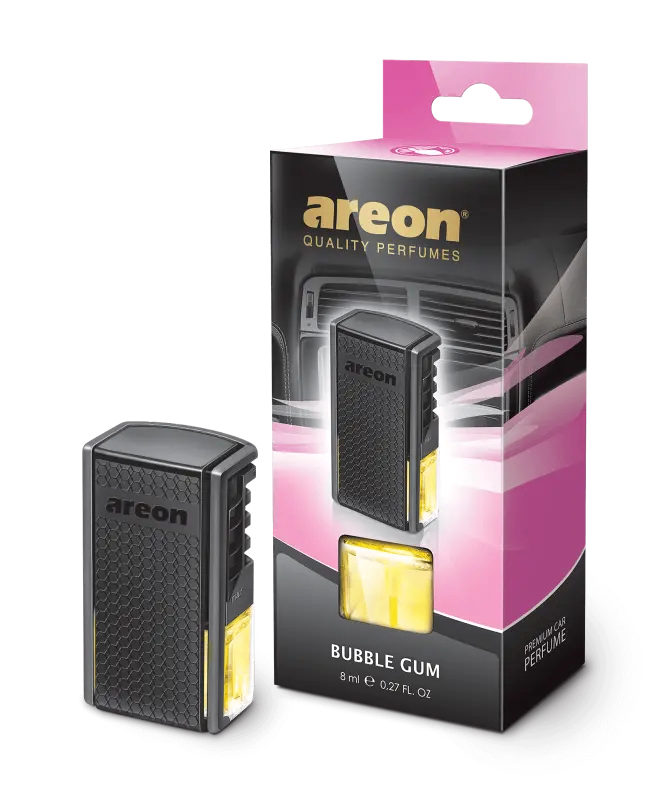 خوشبو کننده خودرو آرئون AREON مدل دریچه کولر حجم 8 میلی لیتر رایحه آدامس BUBBLE GUM