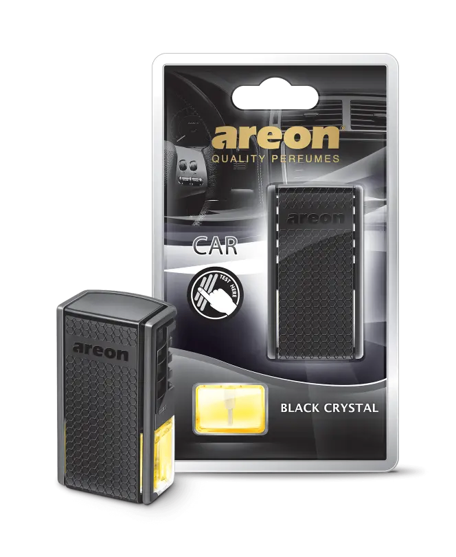 خوشبو کننده خودرو آرئون AREON مدل دریچه کولر حجم 8 میلی لیتر رایحه بلک کریستال BLACK CRYSTAL