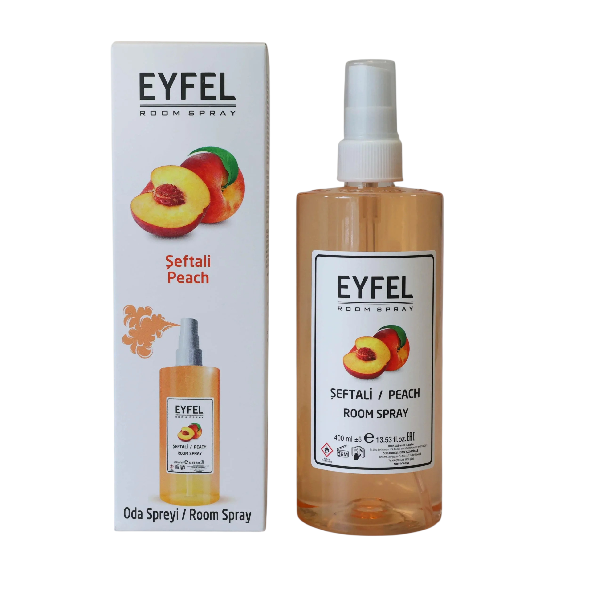 اسپری خوشبو کننده هوا 400 میل ایفل EYFEL رایحه هلو Peach