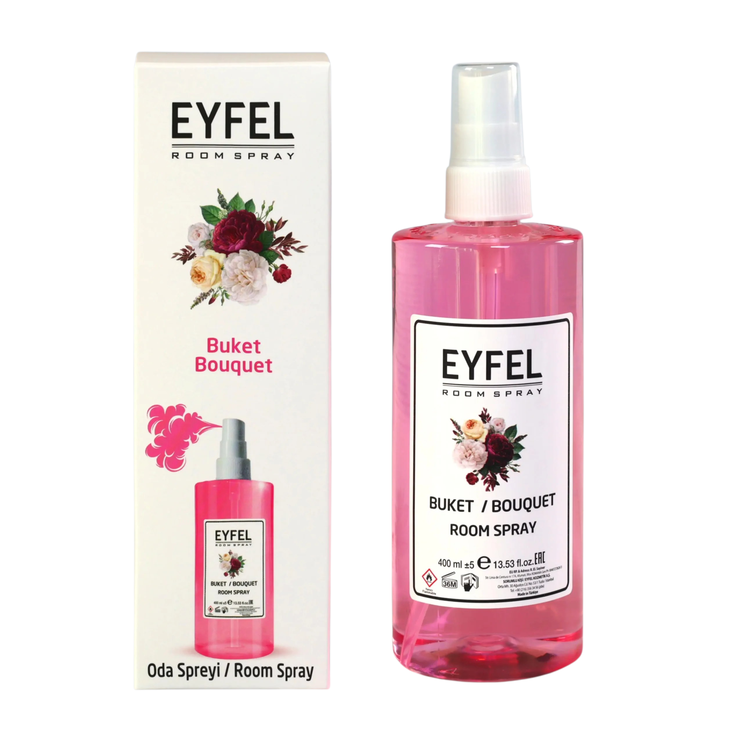 اسپری خوشبو کننده هوا 400 میل ایفل EYFEL رایحه دسته گل Bouquet
