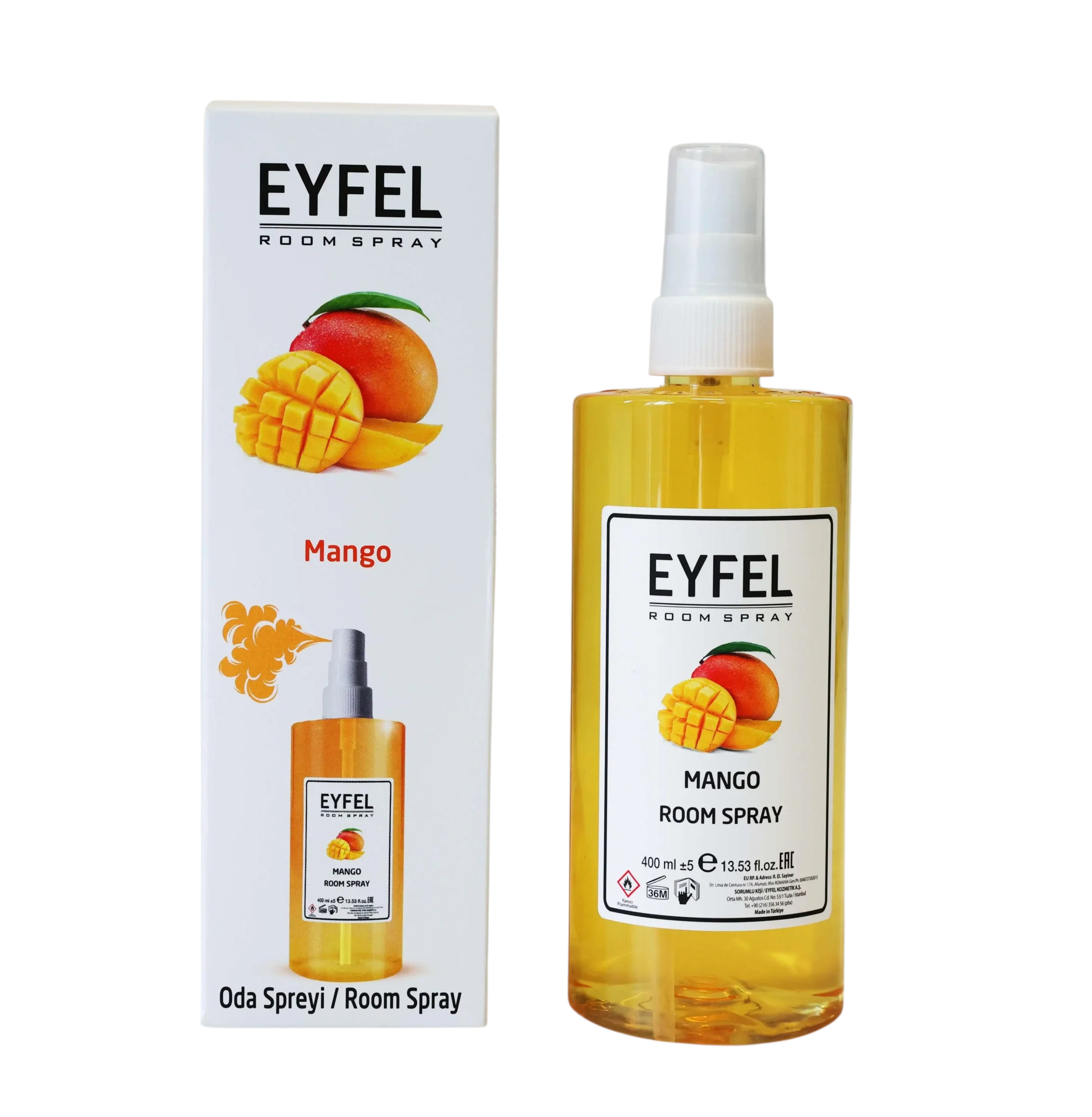اسپری خوشبو کننده هوا 400 میل ایفل EYFEL رایحه انبه Mango