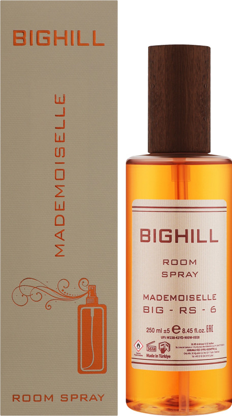 اسپری خوشبو کننده هوا بیگهیل BIGHILL کد big-rs-6 رایحه Mademoiselle
