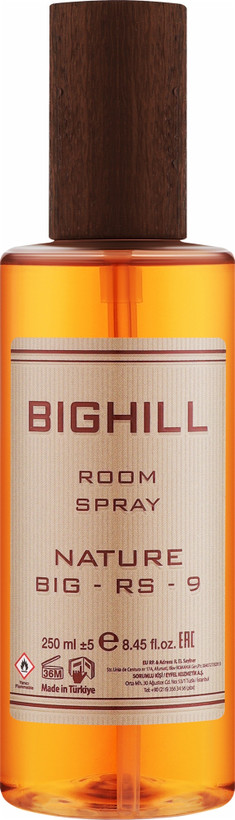 اسپری خوشبو کننده هوا بیگهیل BIGHILL کد big-rs-9 رایحه Nature