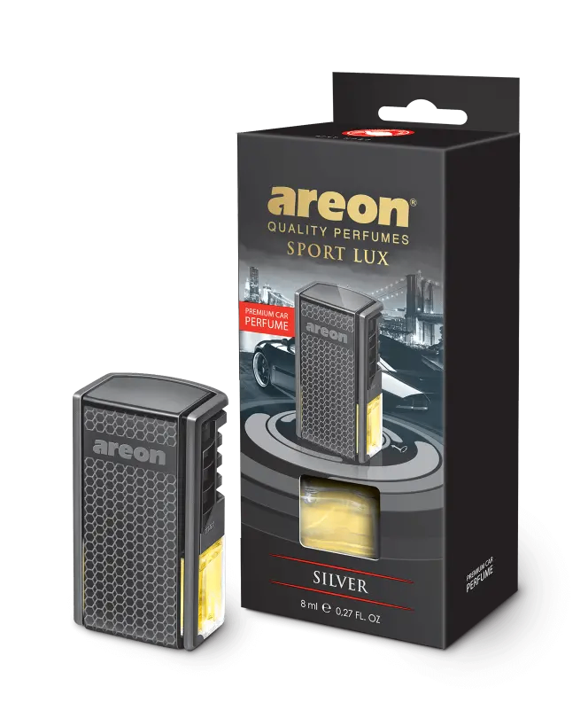 خوشبو کننده خودرو آرئون AREON مدل دریچه کولر لوکس حجم 8 میلی لیتر رایحه سیلور Silver
