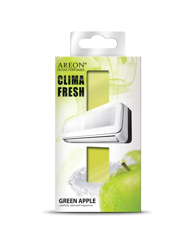 خوشبو کننده کولر گازی اسپیلت مدل کلیما فرش Clima Fresh آرئون AREON رایحه Green Apple