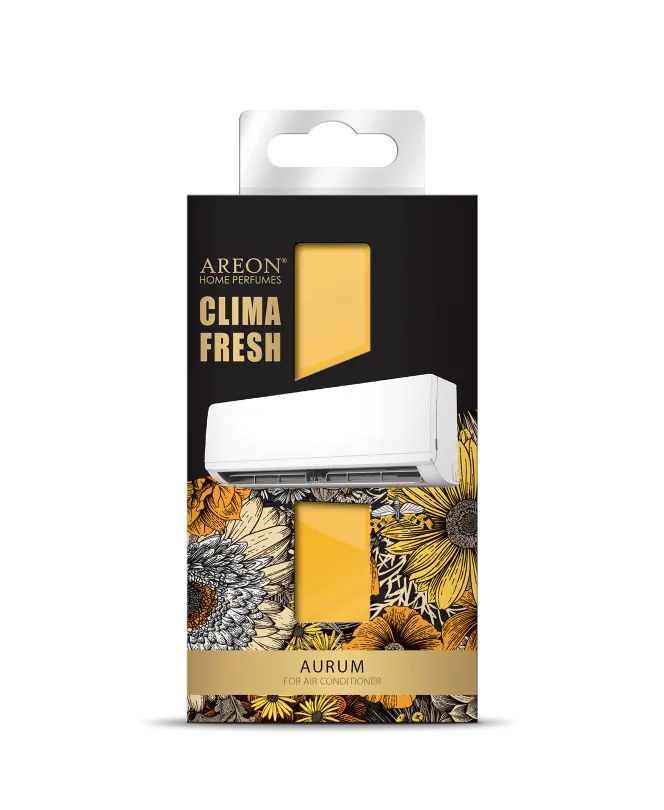 خوشبو کننده کولر گازی اسپیلت لوکس مدل کلیما فرش Clima Fresh آرئون AREON رایحه Aurum