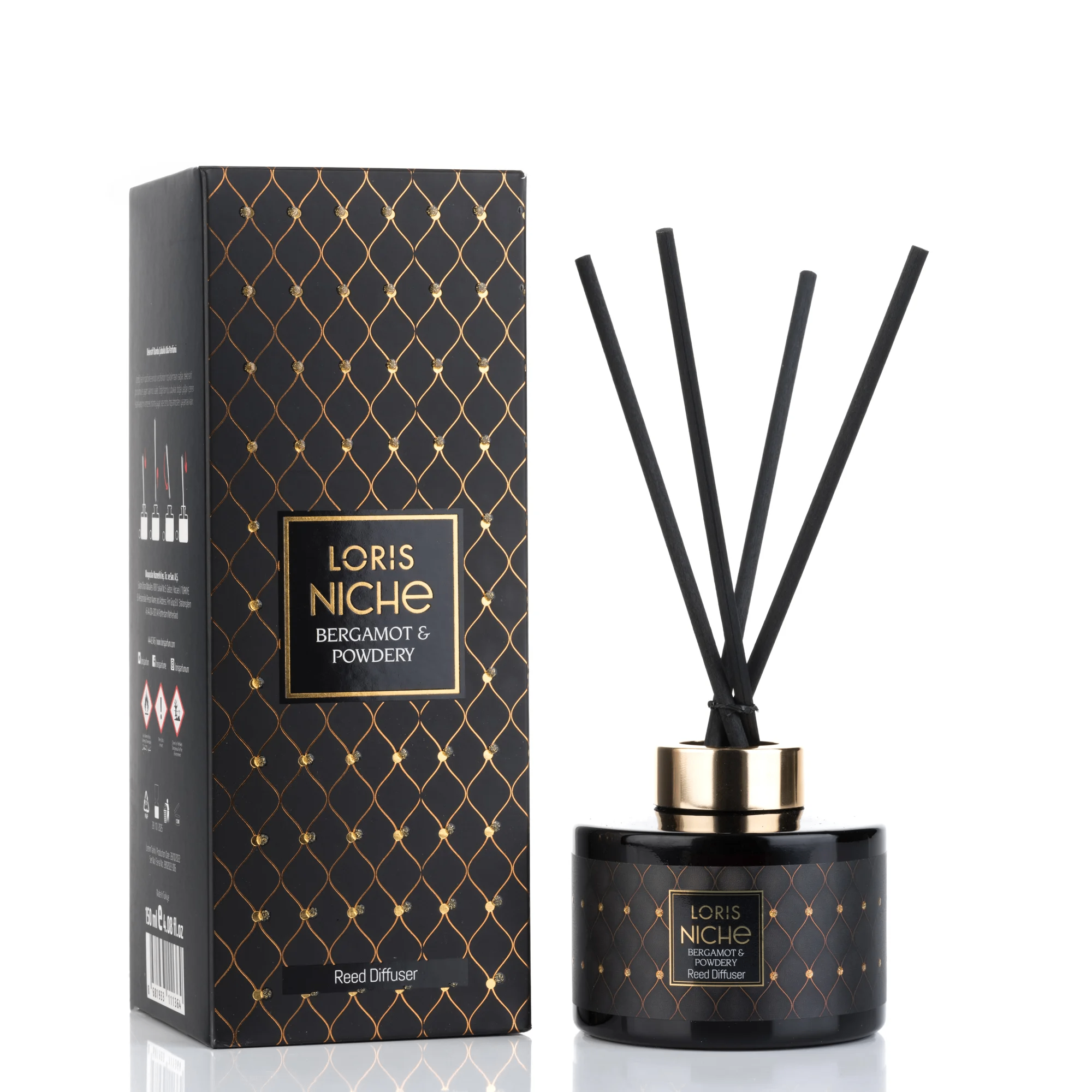 خوشبو کننده هوا لوریس Loris  سری نیش Niche  مدل 150 میل رایحه ترنج و پودر Bergamot & Powdery
