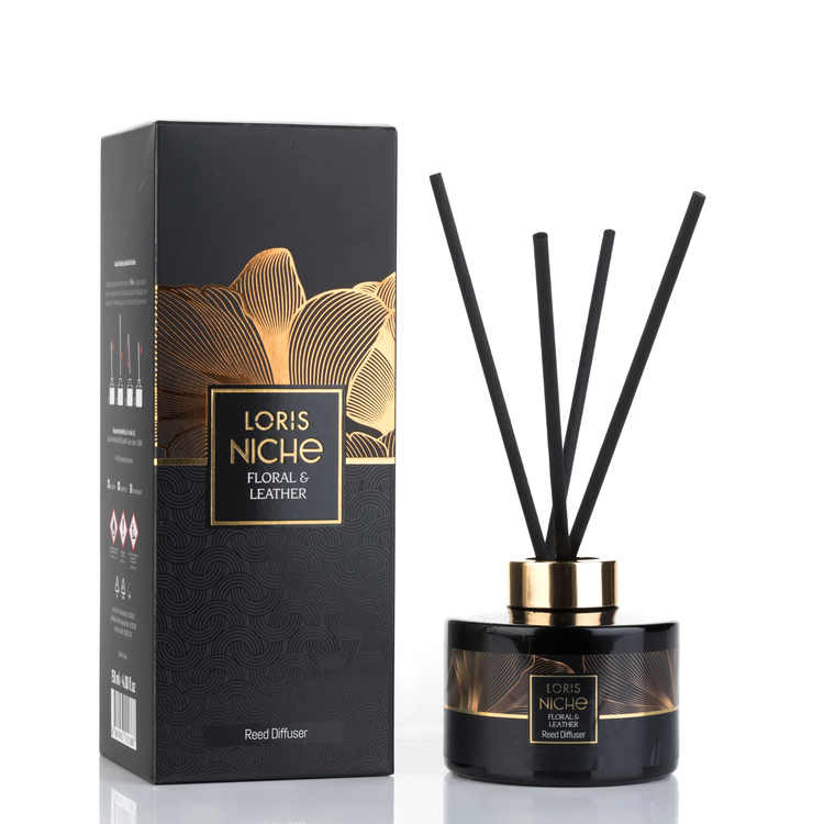 خوشبو کننده هوا لوریس Loris سری نیش Niche مدل 150 میل رایحه چرم و گلی Floral & Leather