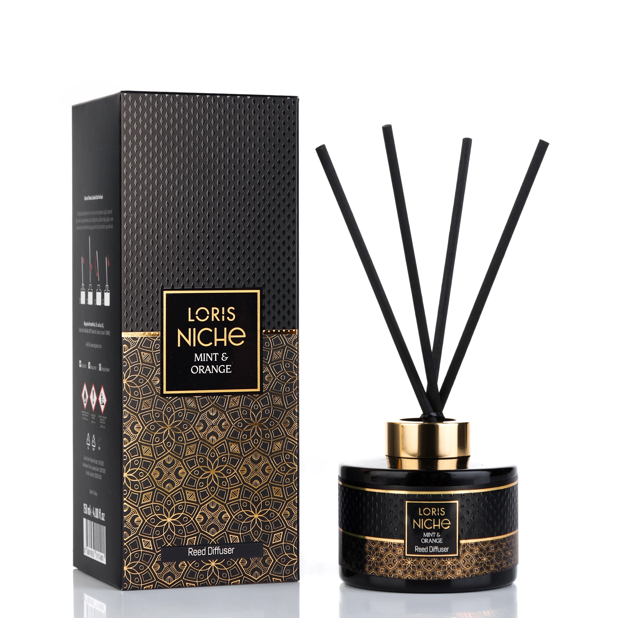 خوشبو کننده هوا لوریس Loris  سری نیش Niche  مدل 150 میل رایحه نعنا و پرتقال Mint & Orange