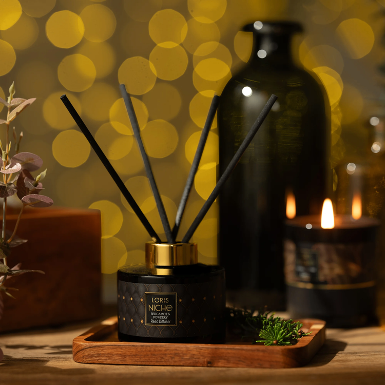 خوشبو کننده هوا لوریس Loris سری نیش Niche مدل 150 میل رایحه ترنج و پودر Bergamot & Powdery