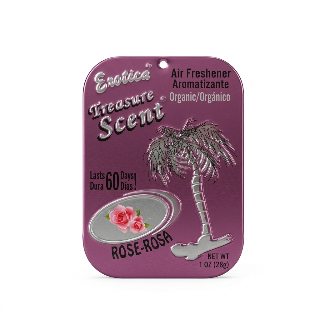 خوشبو کننده خودرو اگزوتیکا کشوئی Exotica Treasure Scent رایحه رز ROSE