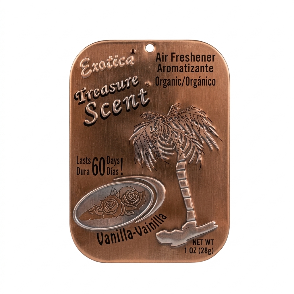 خوشبو کننده خودرو اگزوتیکا کشوئی Exotica Treasure Scent رایحه وانیل VANILLA