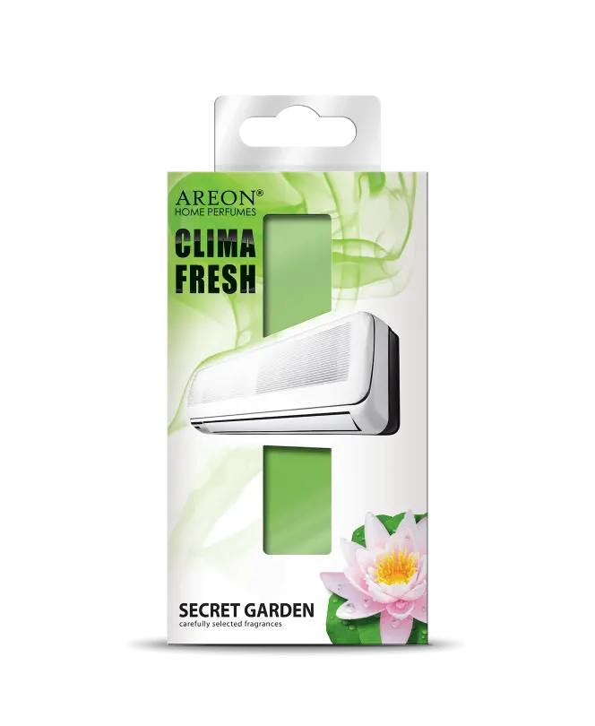 خوشبو کننده کولر گازی اسپیلت مدل کلیما فرش Clima Fresh آرئون AREON رایحه Secret Garden
