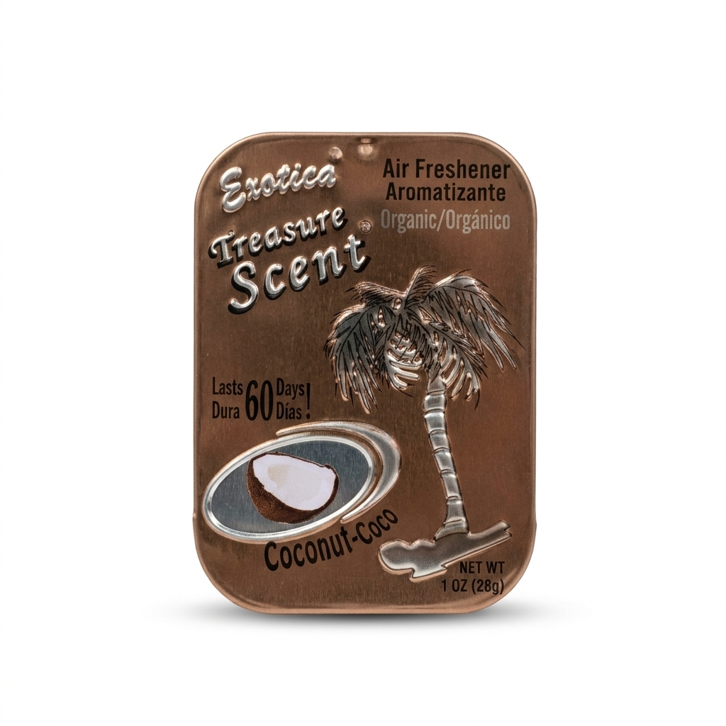 خوشبو کننده خودرو اگزوتیکا کشوئی Exotica Treasure Scent رایحه نارگیل Coconut