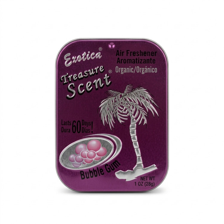 خوشبو کننده خودرو اگزوتیکا کشوئی Exotica Treasure Scent رایحه آدامس Bubble Gum